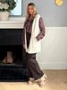 Ollie Side Button Vest - Ivory