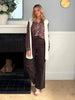 Maddy High Rise Wide Leg Jean  - Chocolate