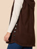 Ollie Side Button Vest - Coffee rc&co