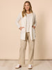 Carpenter Stretch Wide Leg Pull On Denim Jean - Natural