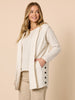 Ollie Side Button Vest - Ivory rc&co