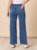 Maddy Pull On Wide Leg Denim Jean - Denim RC&CO