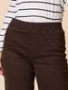 Maddy High Rise Wide Leg Jean  - Chocolate