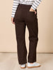 Maddy High Rise Wide Leg Jean  - Chocolate