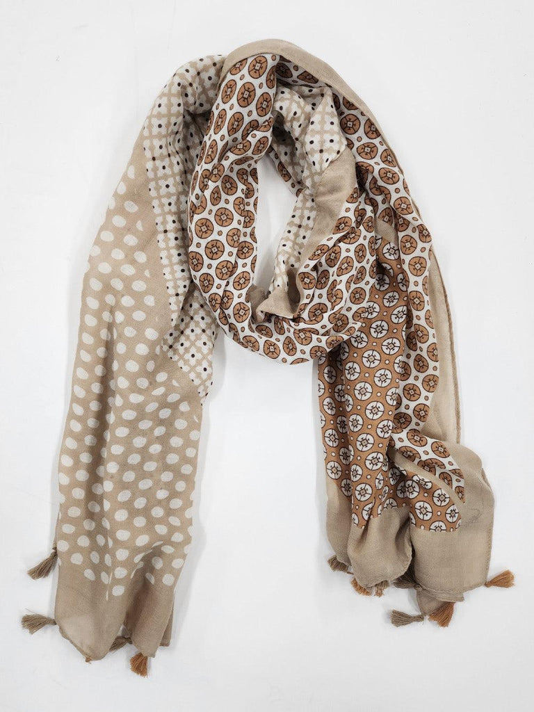 Spot Scarf - Natural