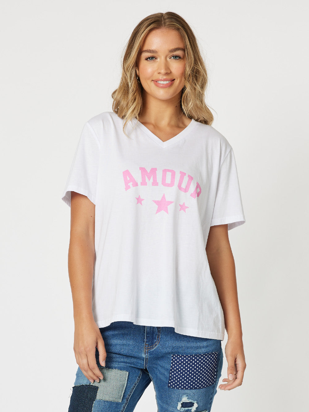 Amour Cotton T-Shirt - Pink
