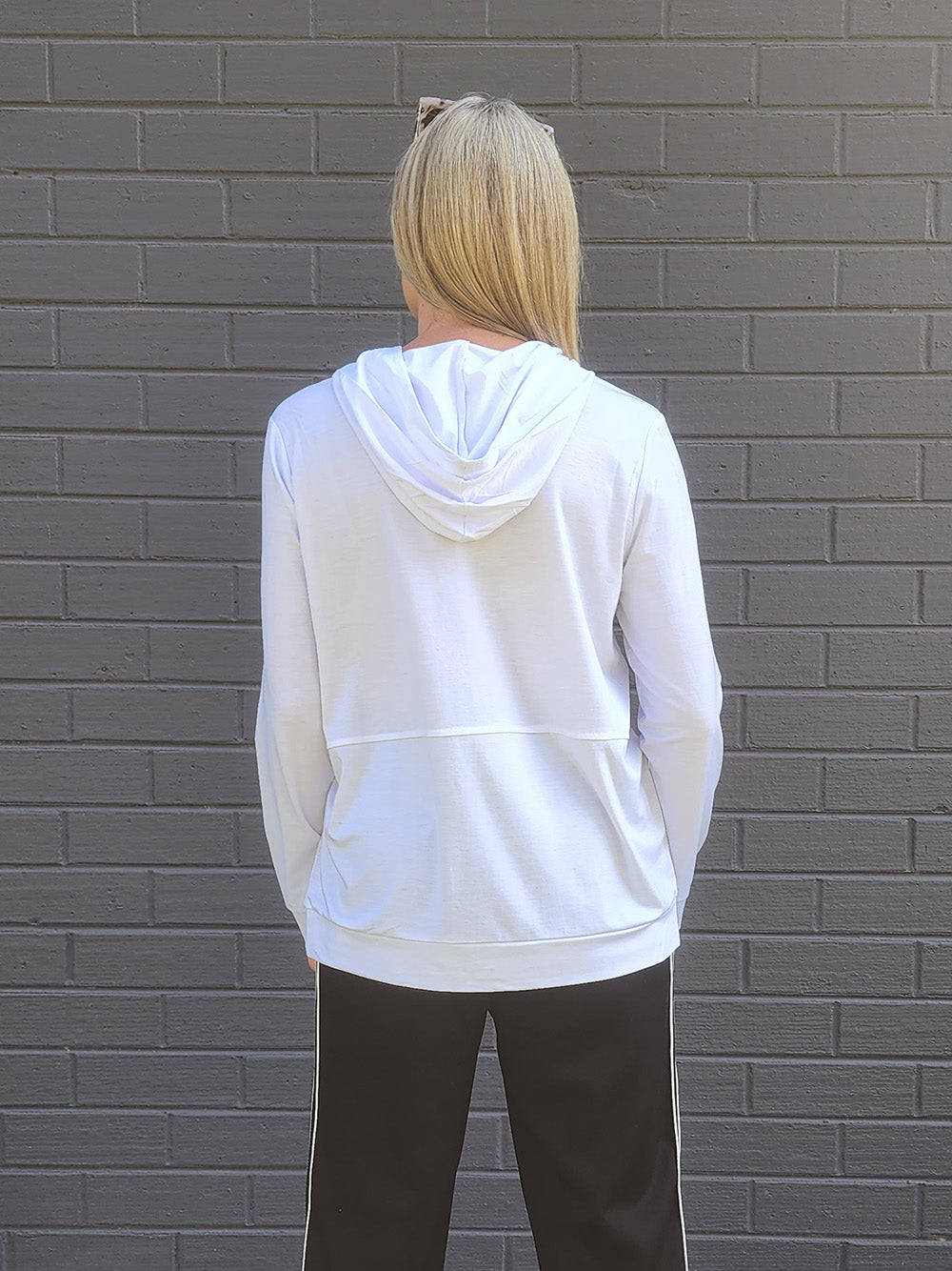 Cameron Hooded Top - White