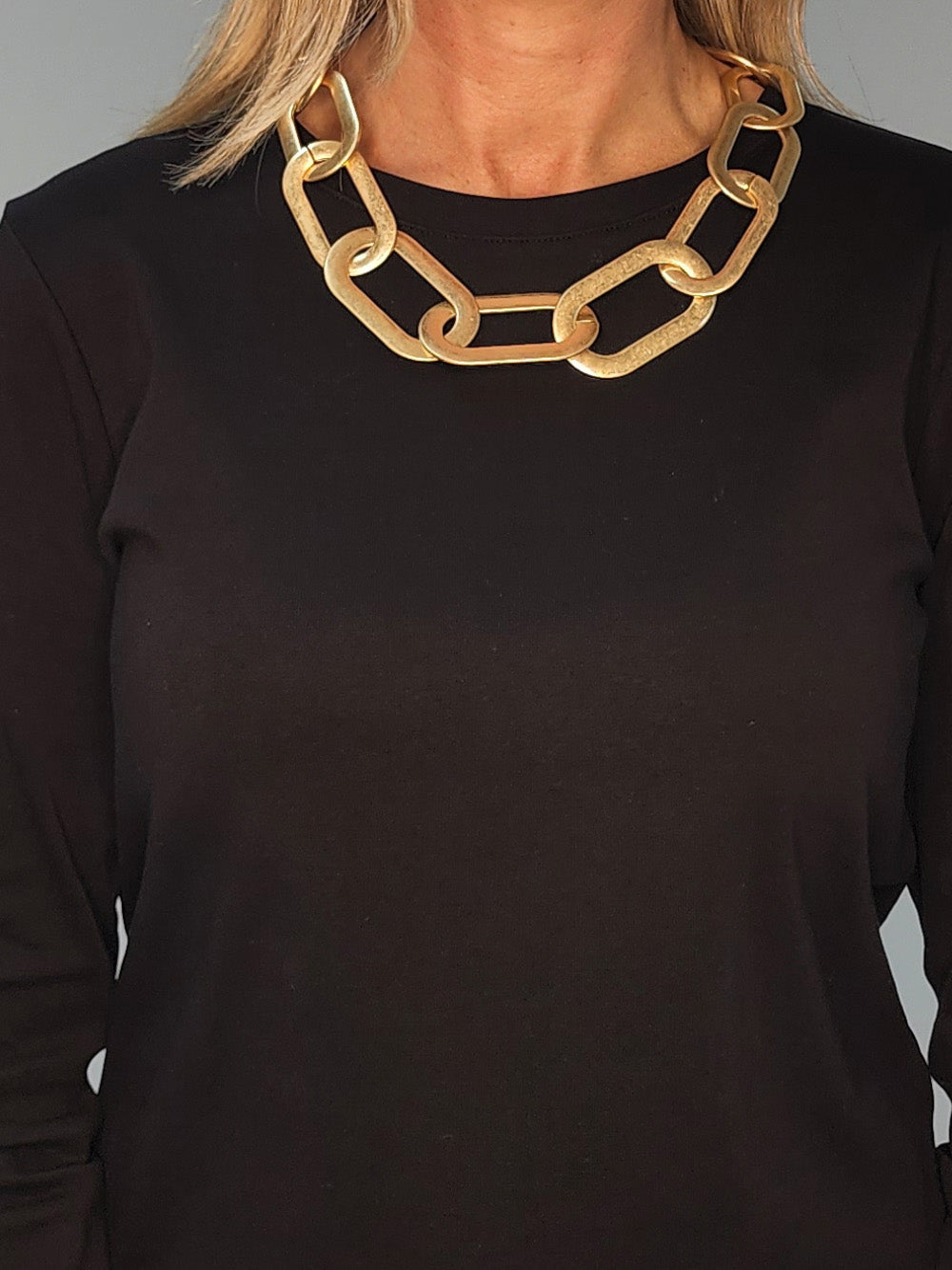 Chunky Chain Link Necklace - Gold