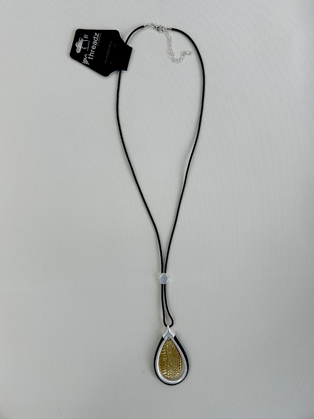 Teardrop Pendant Necklace - Gold