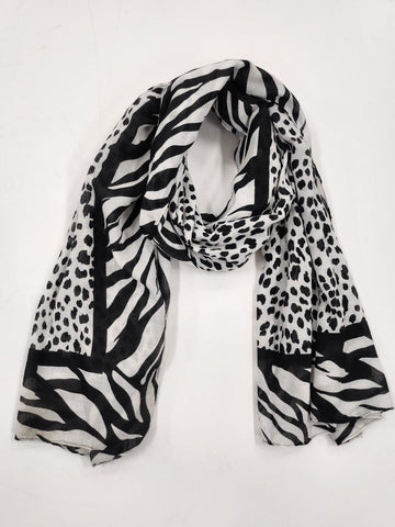 Animal Scarf - Black