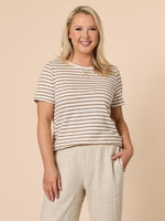 Classic Stripe Tee - Natural