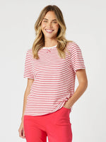 Classic Stripe Tee - Red/White