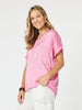 Champagne V-neck T-shirt - Paradise
