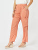 Traveller Luxe Side Button Pant - Sunset