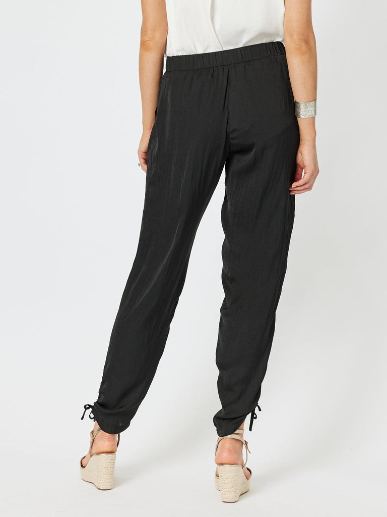 Traveller Luxe Side Tie Pant - Black