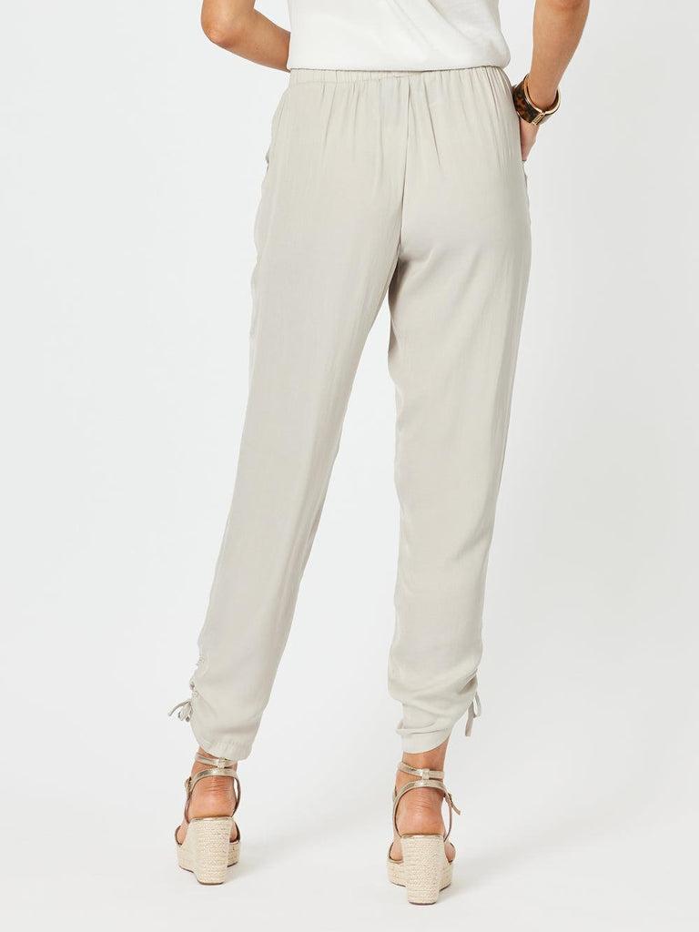 Traveller Luxe Side Tie Pant - Champagne