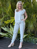Traveller Luxe V Neck Top - Champagne