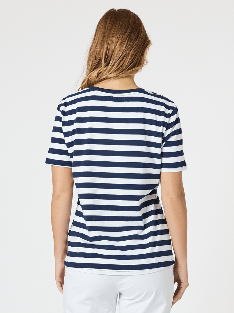 Heart Stripe T-shirt - Orange