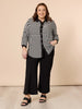 Emmie Stripe Print Shirt - Black/White RC&CO