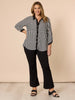 Emmie Stripe Print Shirt - Black/White RC&CO