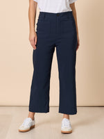 Marine Wide Leg Pant - Navy