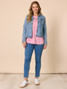 Hearts Square Long Sleeve Tee - Pink