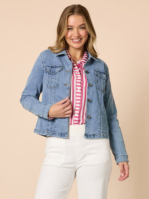 Retro Denim Jacket - Washed Denim rc&co