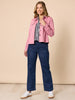 Retro Denim Jacket - Pink