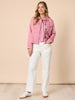 Retro Denim Jacket - Pink