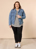 LA Distressed Pull On Stretch Denim Jean - Black RC&CO