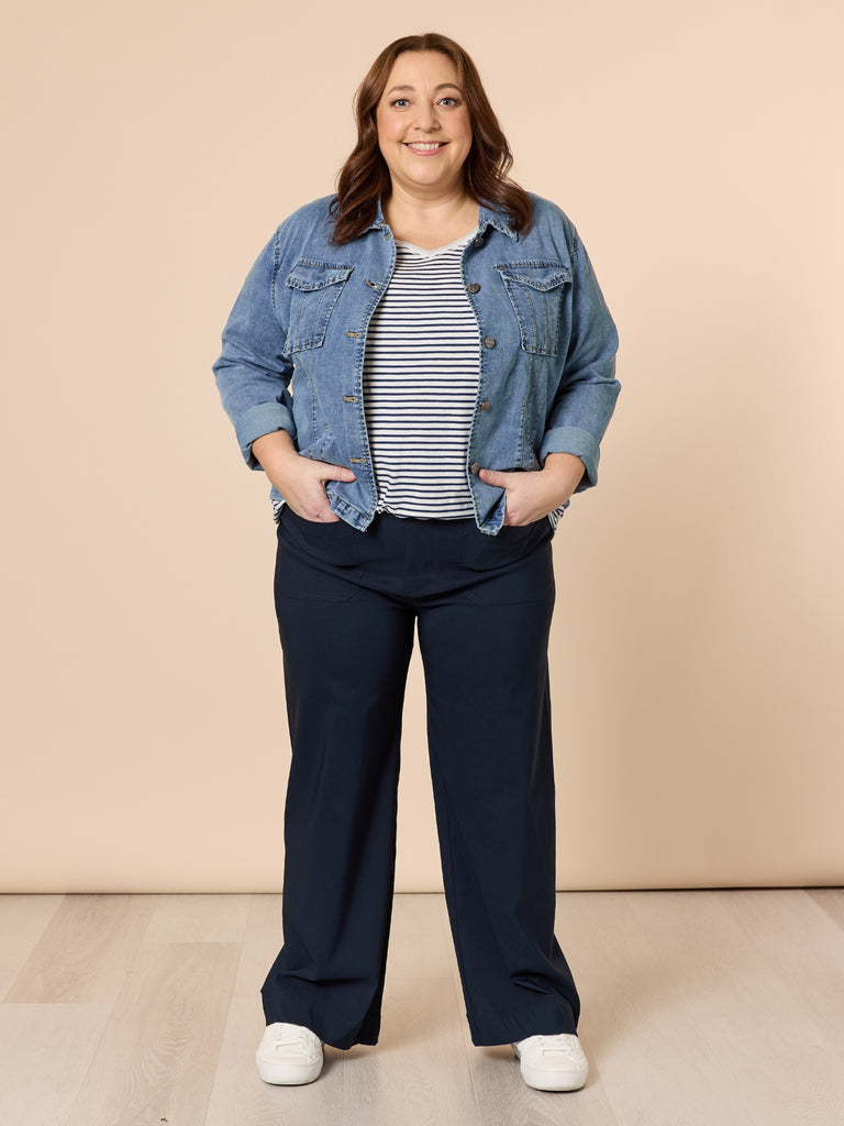 Retro Denim Jacket - Washed Denim rc&co