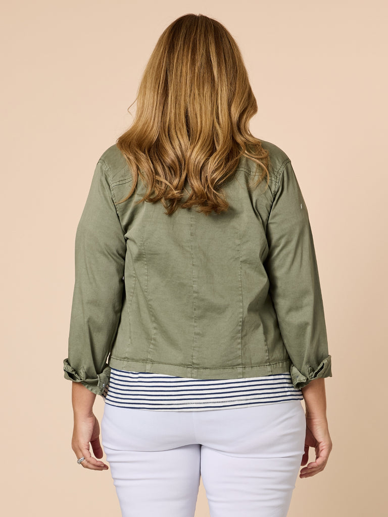 Retro Denim Jacket - Washed Khaki RC&CO