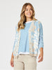 Pasadena Floral Cardigan - Blue/Natural