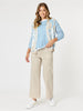 Pasadena Floral Cardigan - Blue/Natural