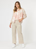 Pasadena Floral Print Cardigan - Coral/Natural