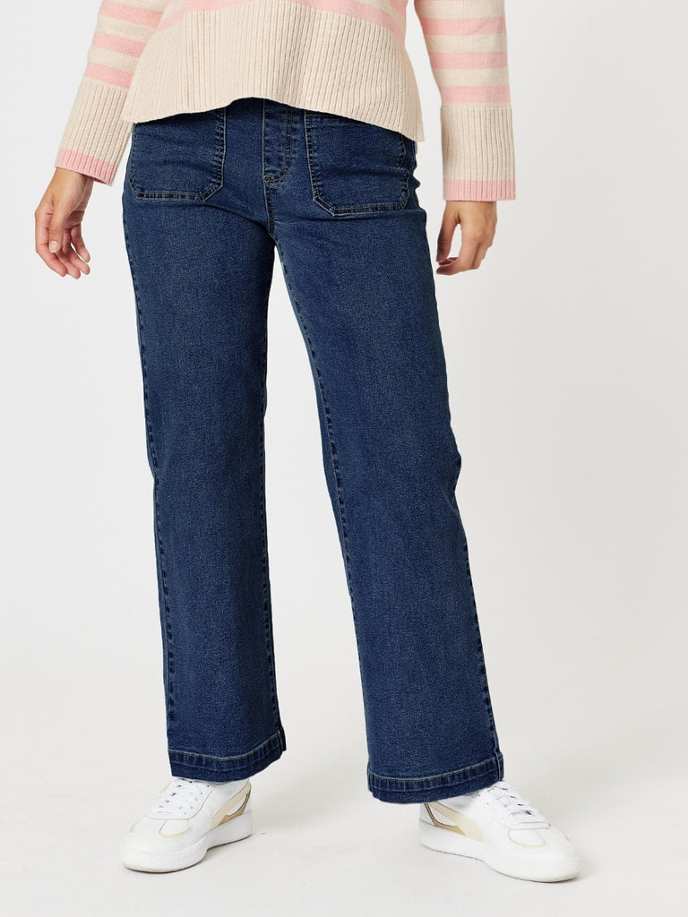 Carpenter Stretch Leg Jean - Dark Denim
