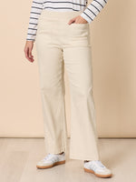 Carpenter Stretch Wide Leg Jean - Chalk