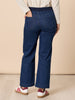 Carpenter Stretch Wide Leg Pull On Denim Jean - Dark Denim rc&co