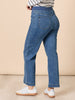 Carpenter Stretch Wide Leg Pull On Denim Jean - Washed Denim RC&CO