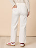 Carpenter Stretch Wide Leg Pull On Denim Jean - Ivory RC&CO