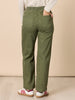 Carpenter Stretch Wide Leg Pull On Denim Jean - Khaki