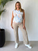 Sabrina Wide Leg Jean - Natural