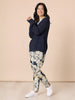 Princeton V Neck Knit Jumper - Navy rc&co