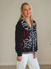 Art Deco Floral Knit - Black/Multi