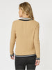 Oxford Cable Knit Jumper - Caramel