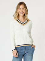 Oxford Cable Knit Jumper - Ivory
