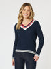 Oxford Cable Knit Jumper - Navy