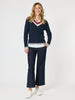 Oxford Cable Knit Jumper - Navy