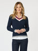 Oxford Cable Knit Jumper - Navy