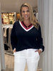 Oxford Cable Knit Jumper - Navy